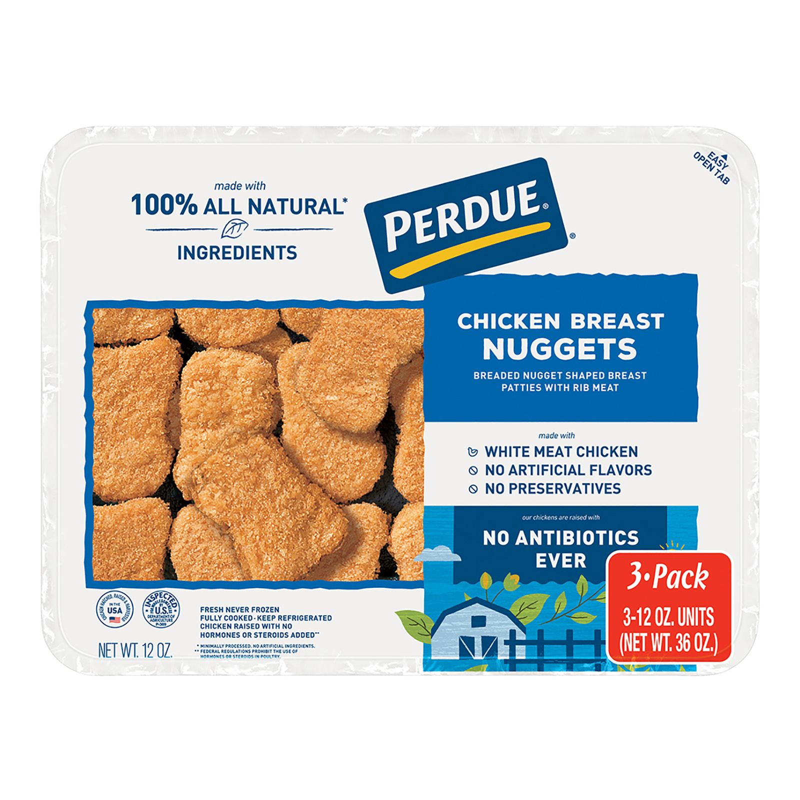Perdue Breaded Chicken Breast Nuggets, 3pk./12 oz.