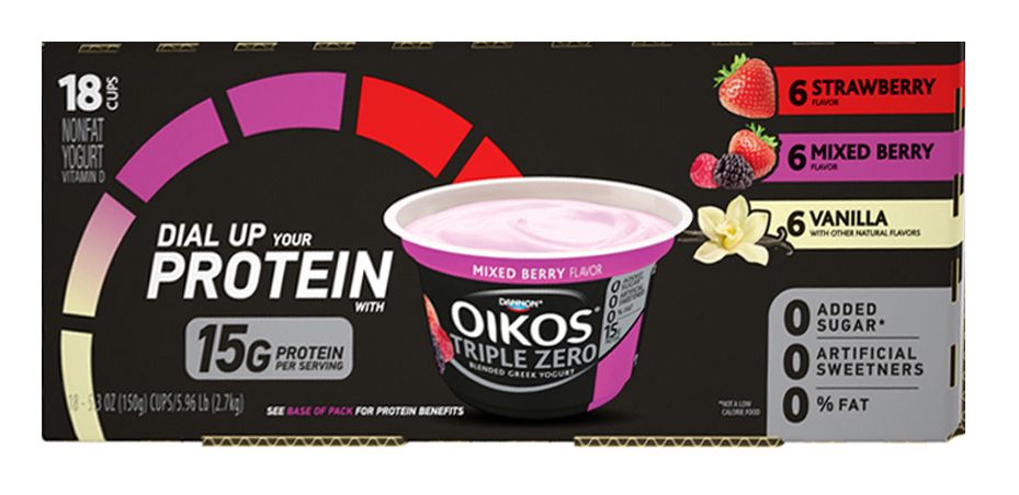 Activia Low Fat Strawberry & Peach Probiotic Yogurt Cups - 12 ct - 48 oz  pkg