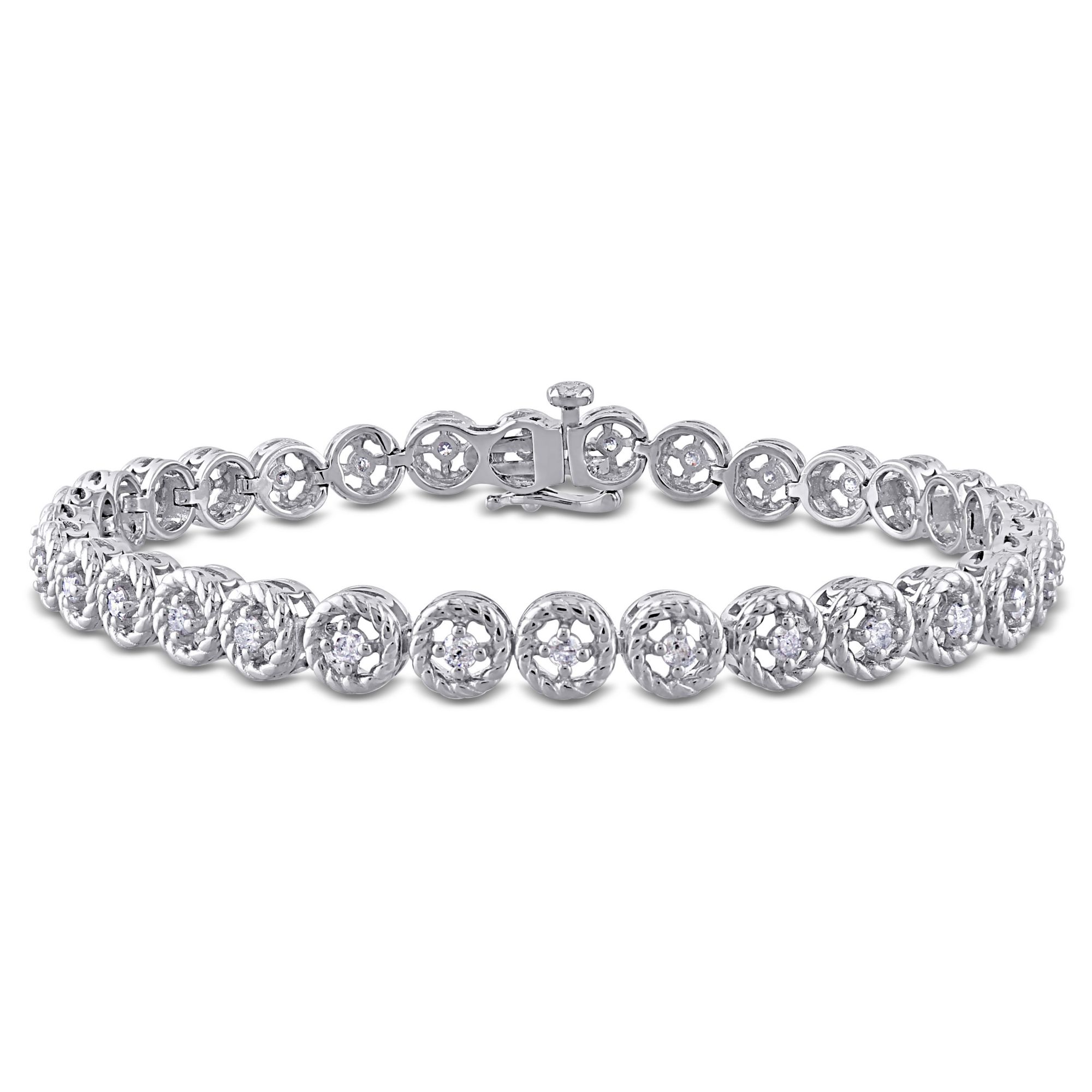 1.00 ct. t.w. Diamond Bracelet in Sterling Silver