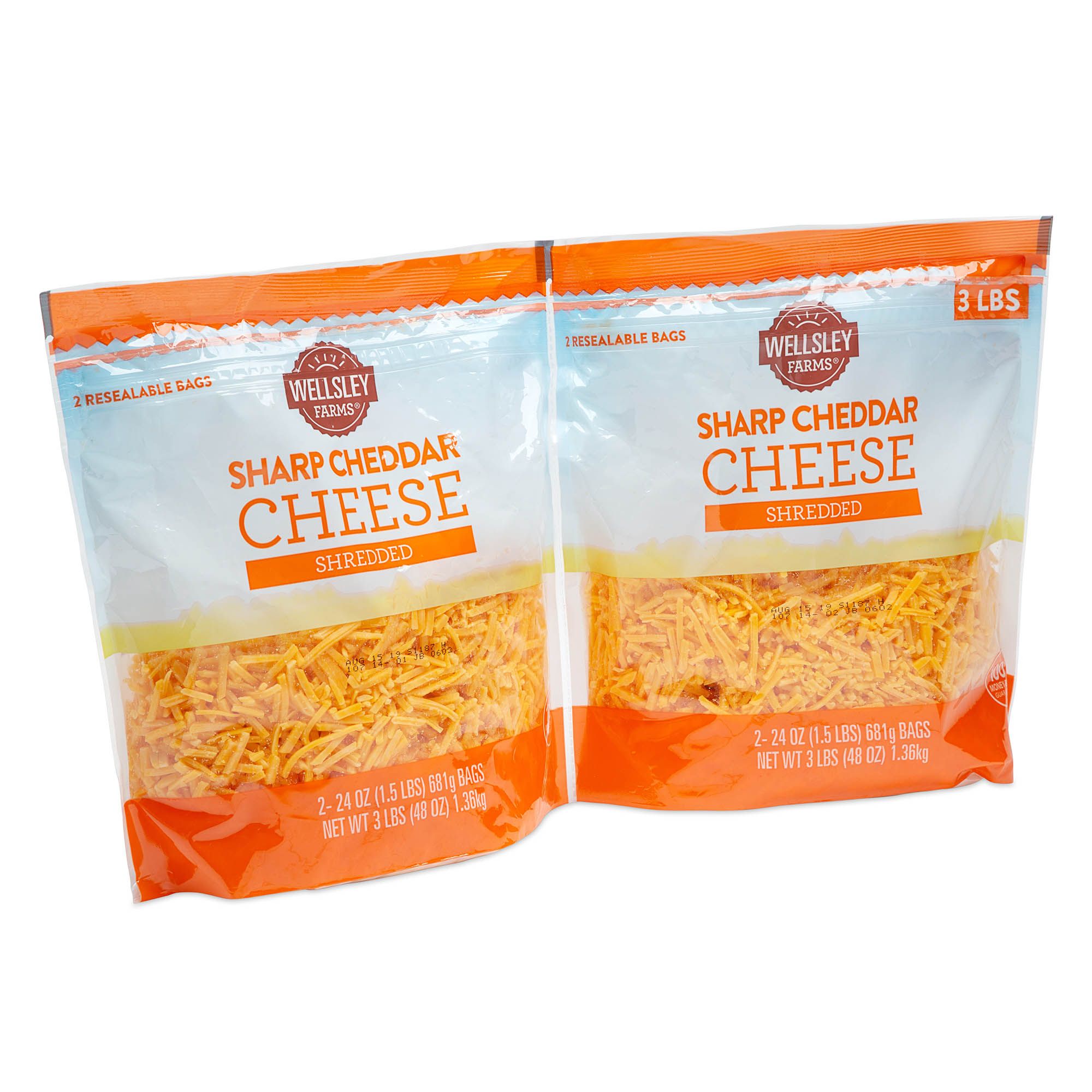 Wellsley Farms Sharp Cheddar Shreds 2 ct./24 oz.