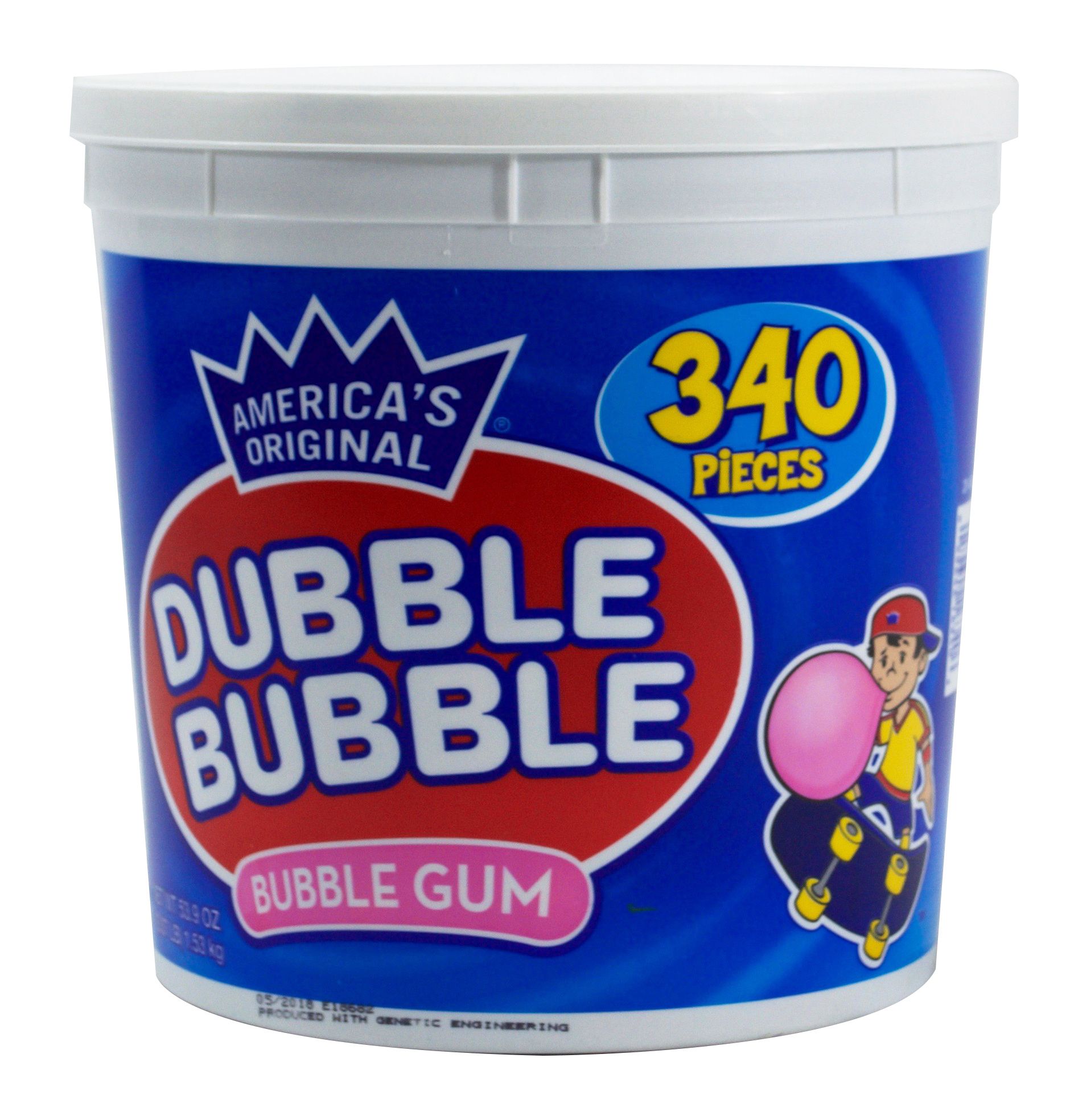 Dubble Bubble Bubble Gum Tub, 340 ct.