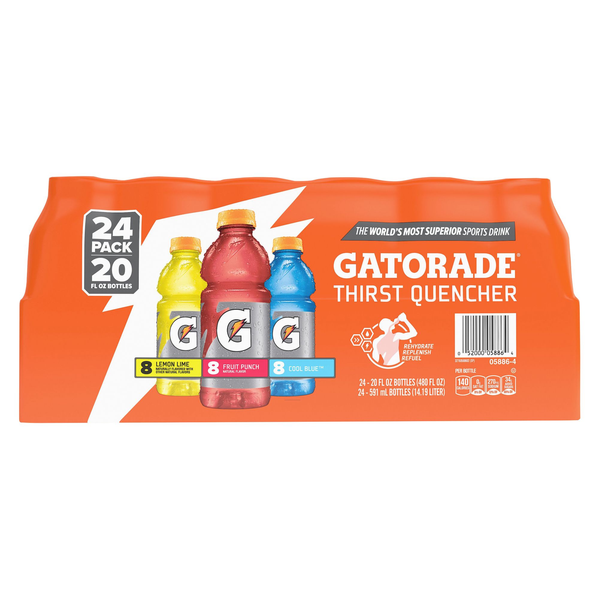 Gatorade Thirst Quencher Classic Variety Pack, 24 pk./20 fl. oz.