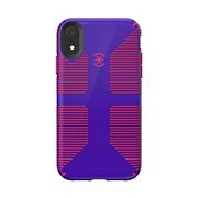 Speck CandyShell Grip iPhone XR Phone Case - Ultraviolet Purple/Ruby Red