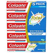 Colgate Total Whitening Toothpaste Gel, 5 pk./6.3 oz.