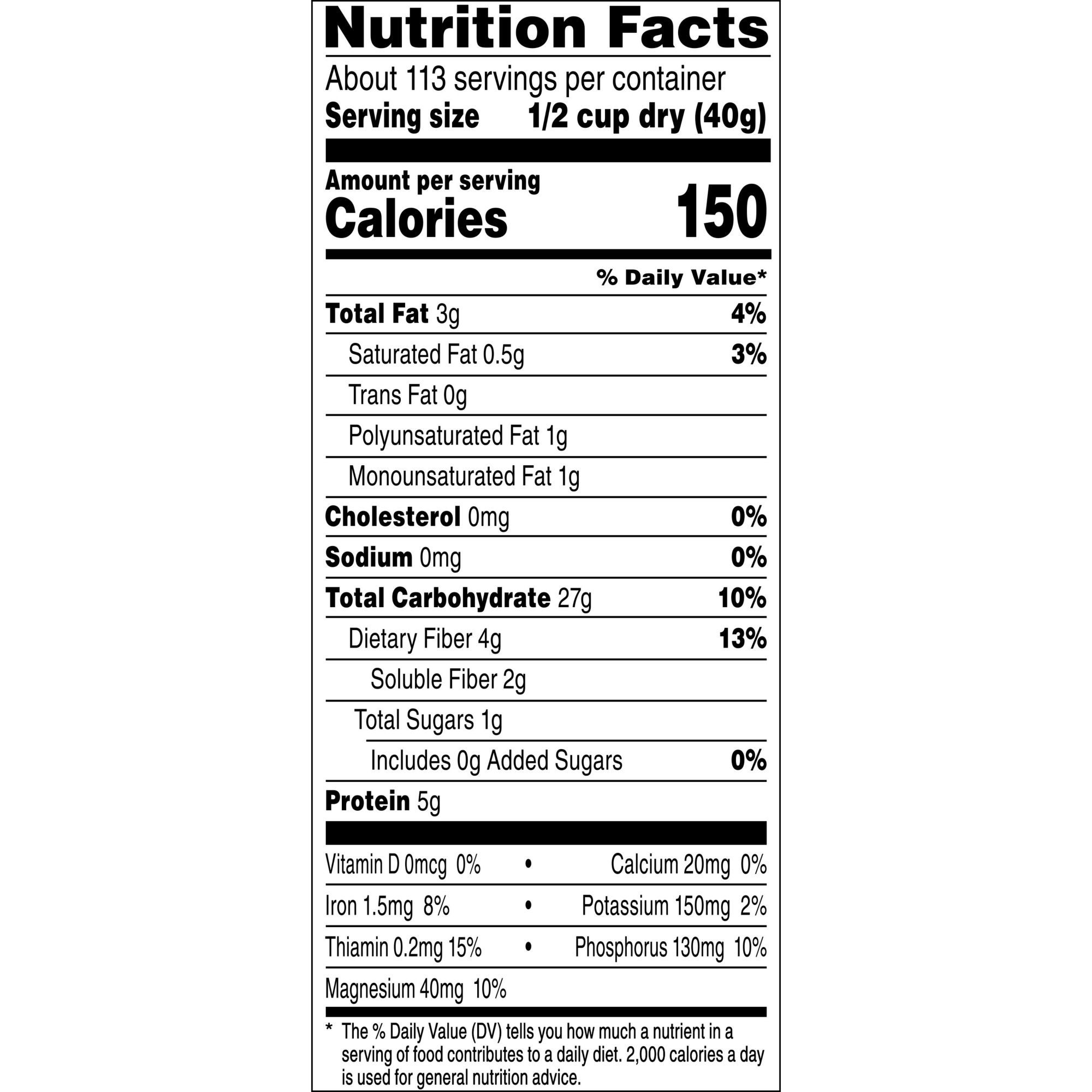 33 Old Fashioned Oatmeal Nutrition Label - Labels Database ...