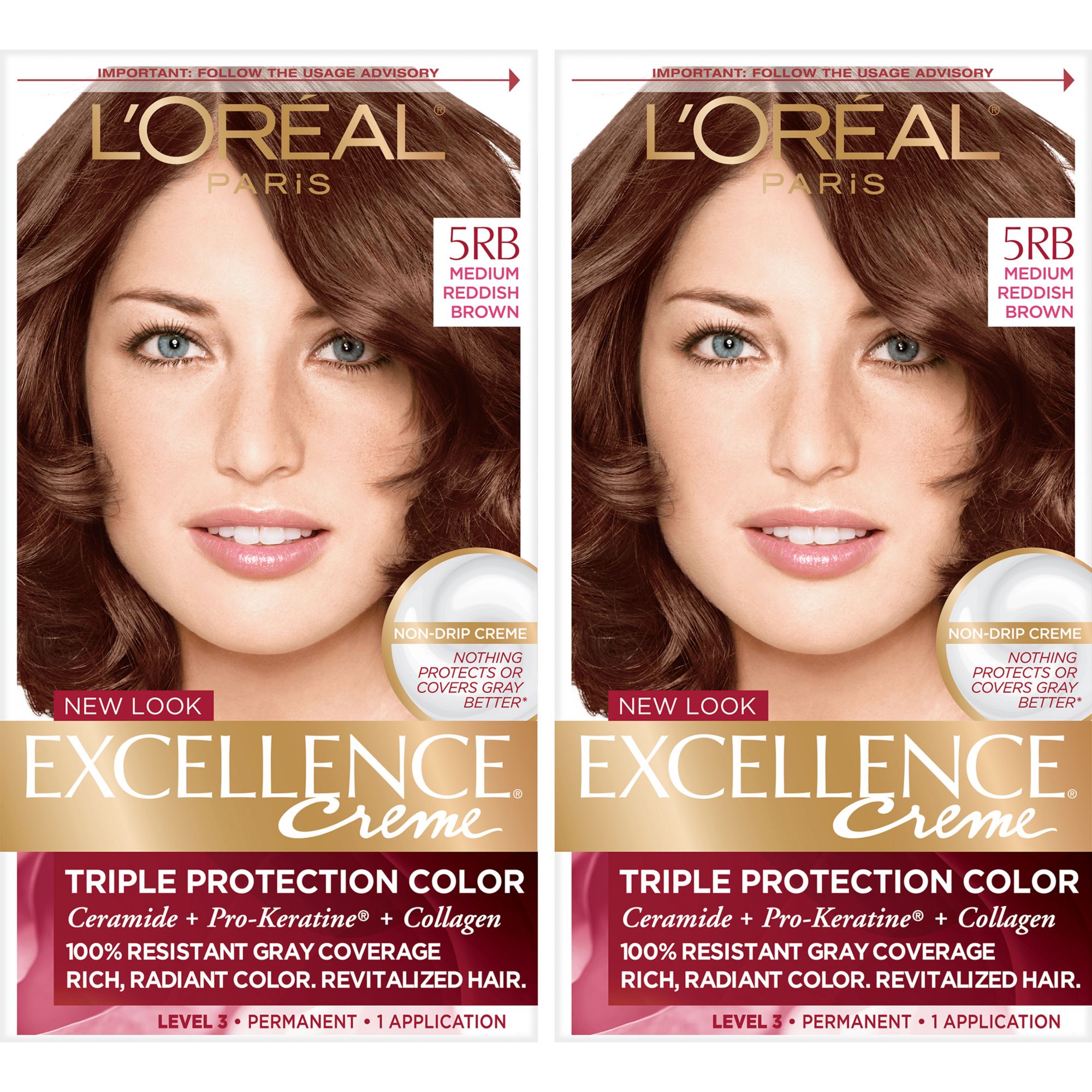 L Oreal Paris Excellence Creme Hair Color Medium Reddish Brown