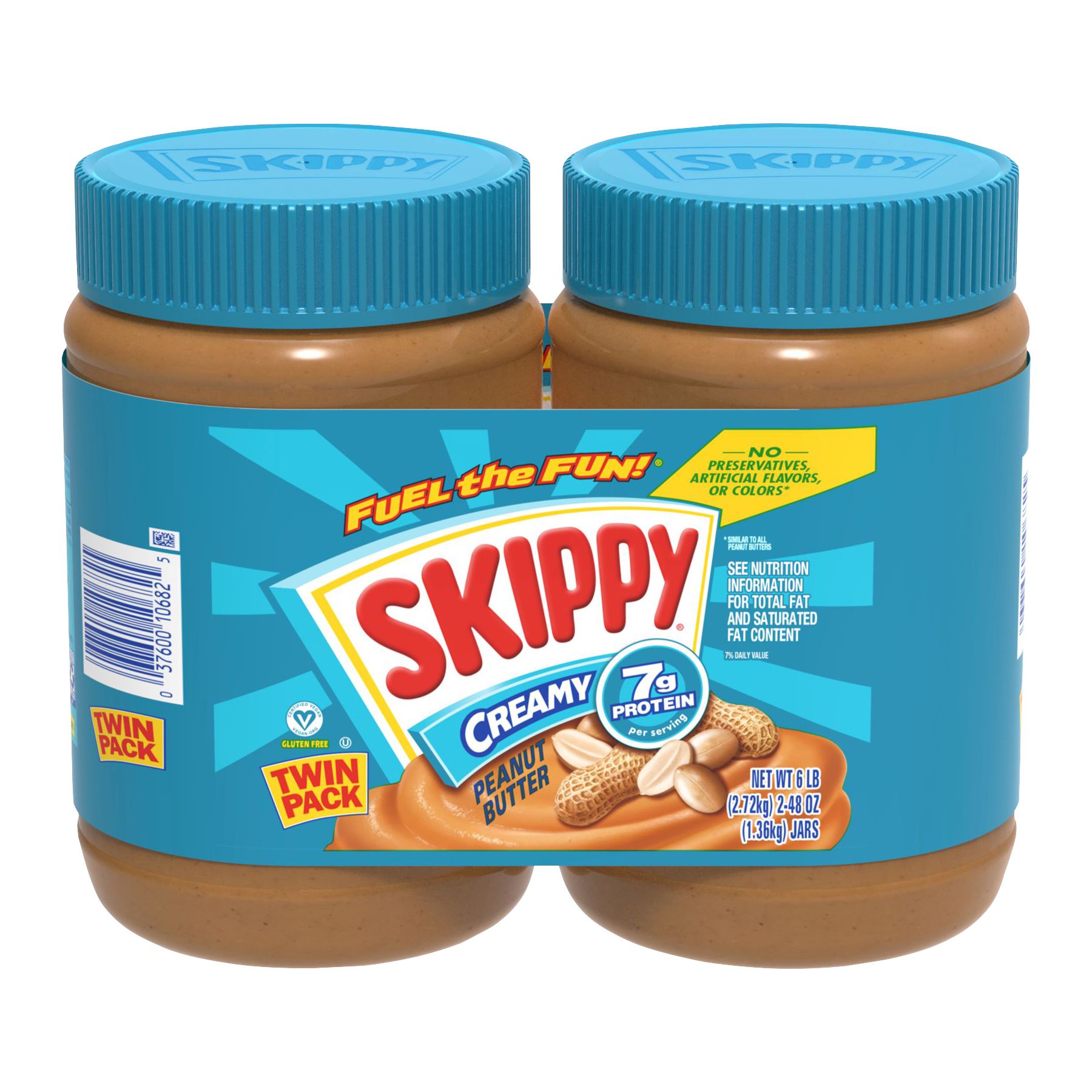 Skippy Chunky Peanut Butter, 2 pk./48 oz.