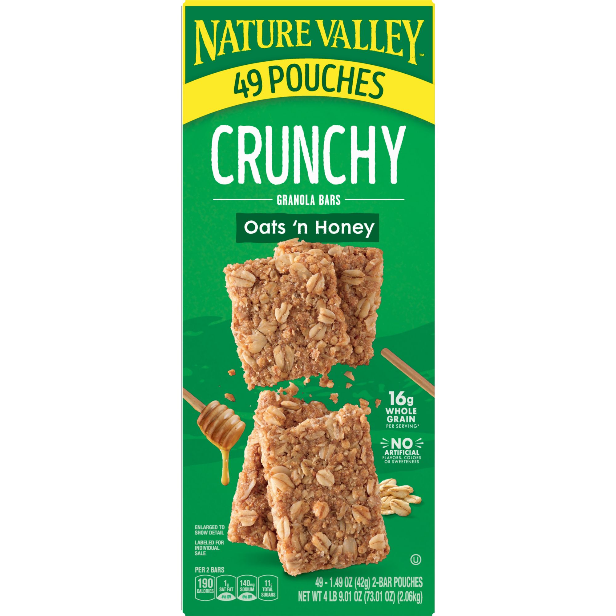 Nature Valley Oats 'n Honey Crunchy Granola Bars, 2 pk./49 ct.