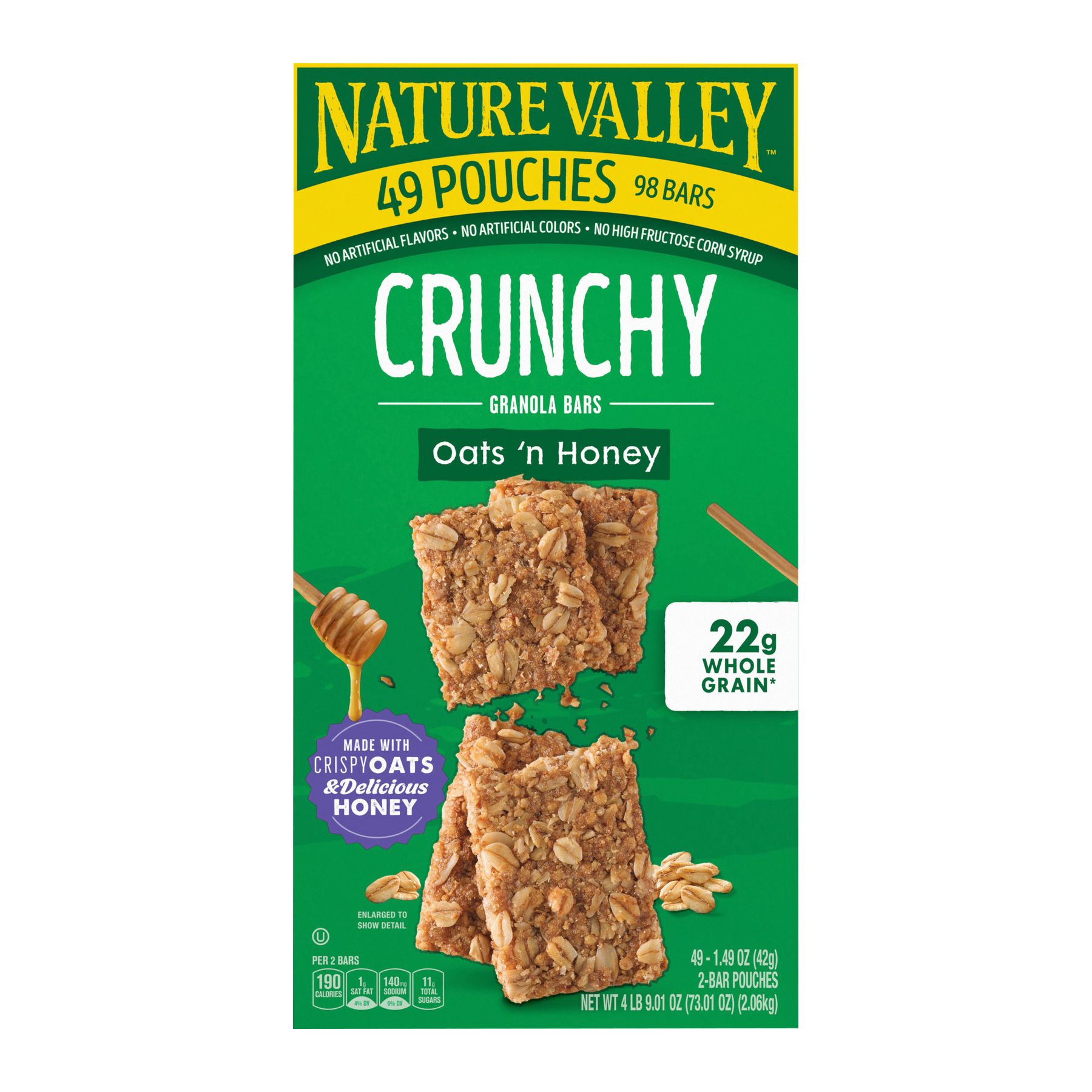 Nature Valley Oats 'n Honey Crunchy Granola Bars, 2 pk./49 ct.