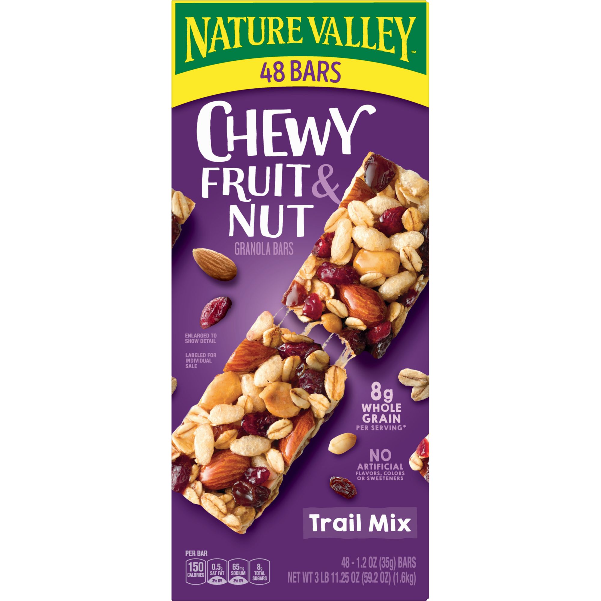 Nature Valley Whole Grain - Trail Mix Chewy Fruit and Nut Granola Bars  Sweet Salty Lunch Box Snacks, 6 ct / 7.40 oz - City Market