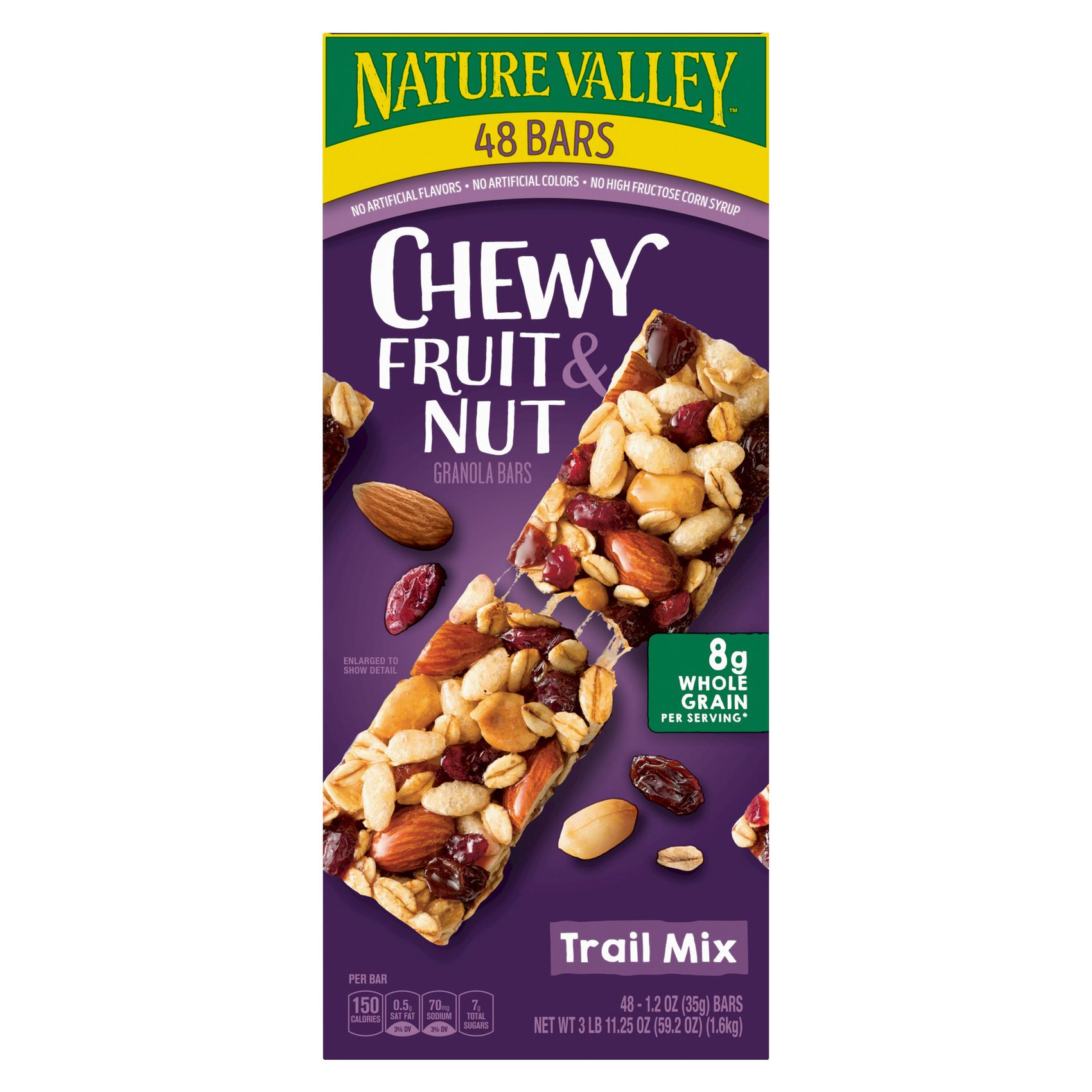 Nature Valley Granola Bars, Sweet and Salty Nut, Peanut, 6 Bars, 7.2 OZ