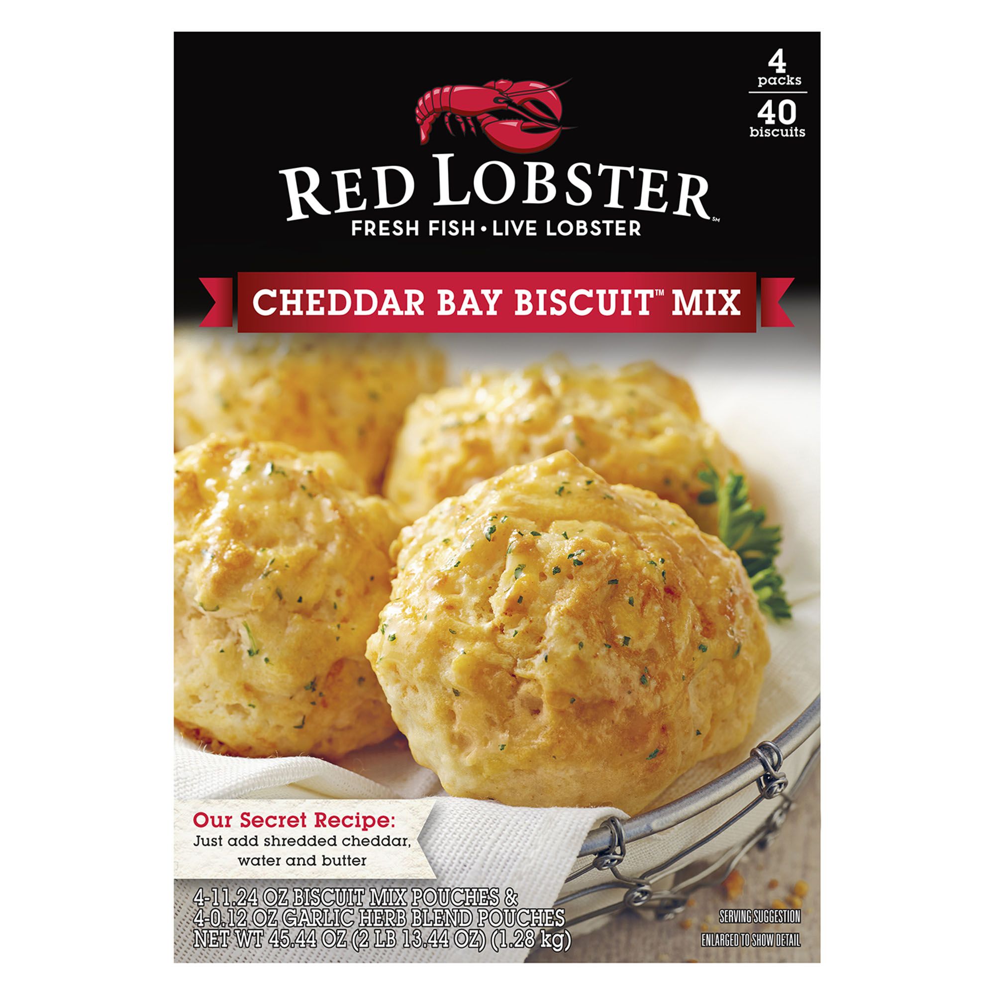 Red Lobster Cheddar Bay Biscuit Mix, 4pk, 45.44oz.