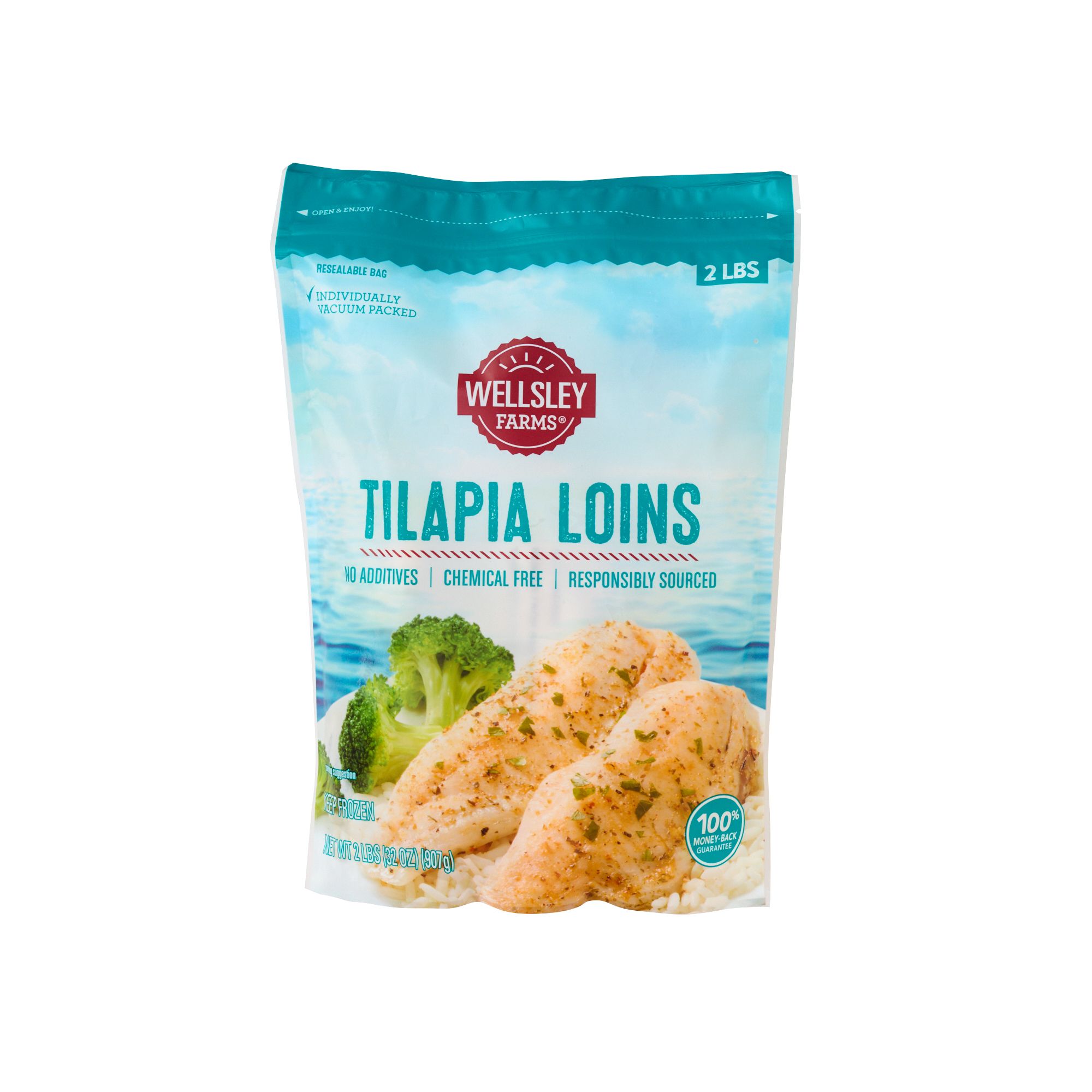 Wellsley Farms Tilapia Loins, 2 lbs.