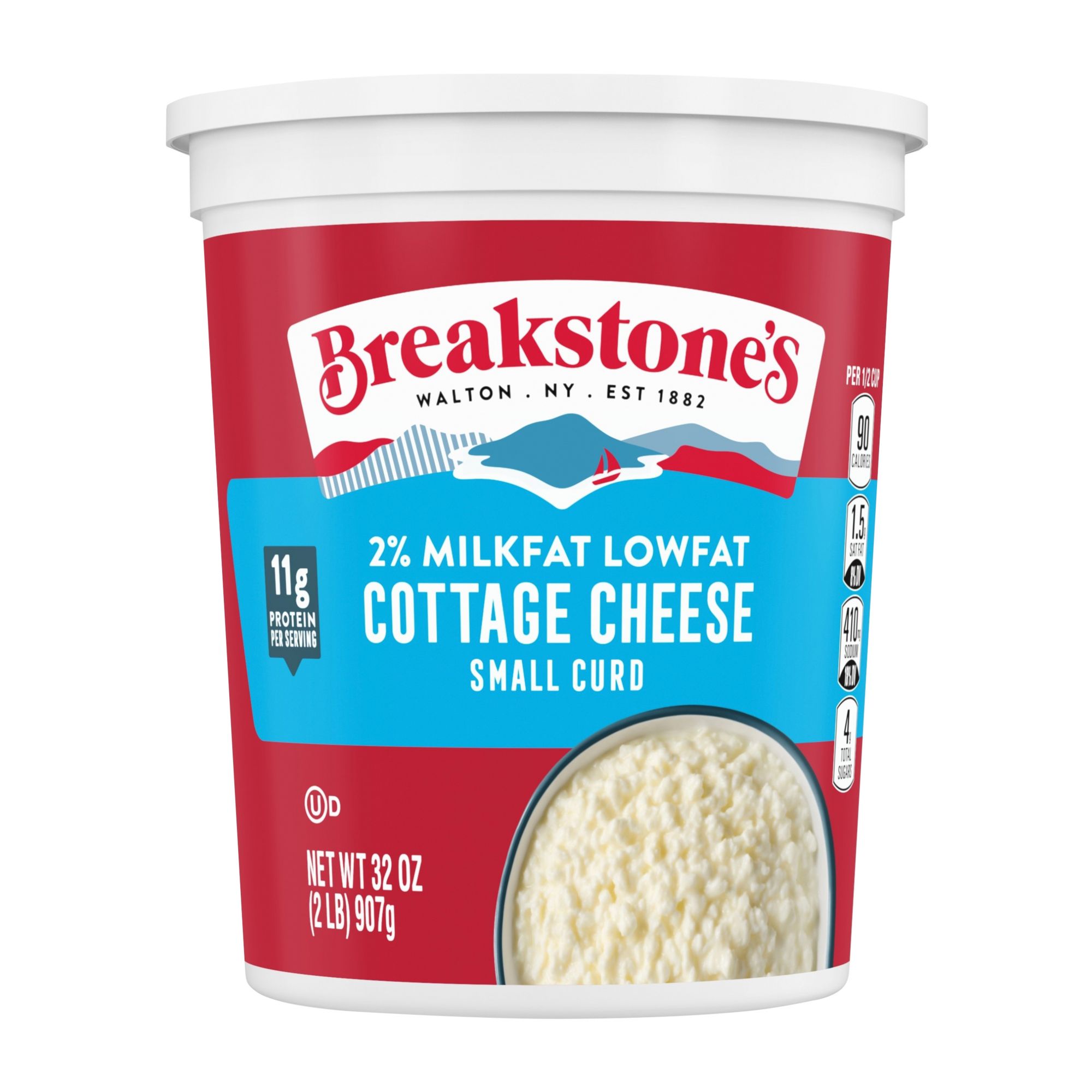 Breakstone's Lowfat Cottage Cheese, 2% Milkfat, 32 oz.