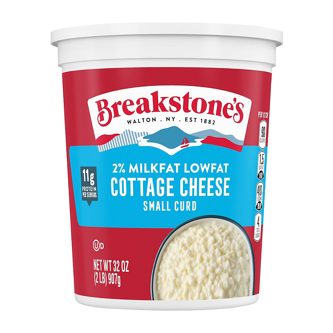 Breakstone S Lowfat Cottage Cheese 2 Milkfat 32 Oz Bjs