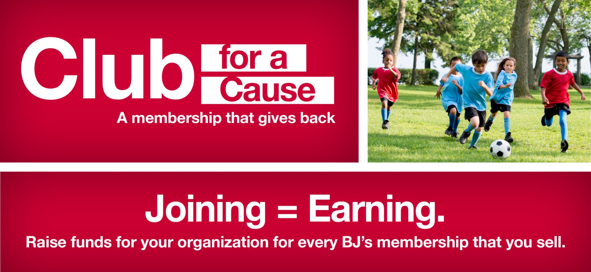 Club for a cause. A membership that gives back.
