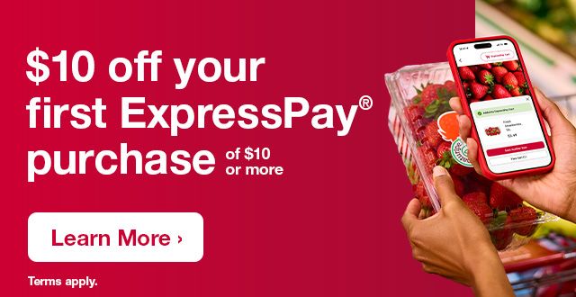 Get $10 off your first Express Pay purchase