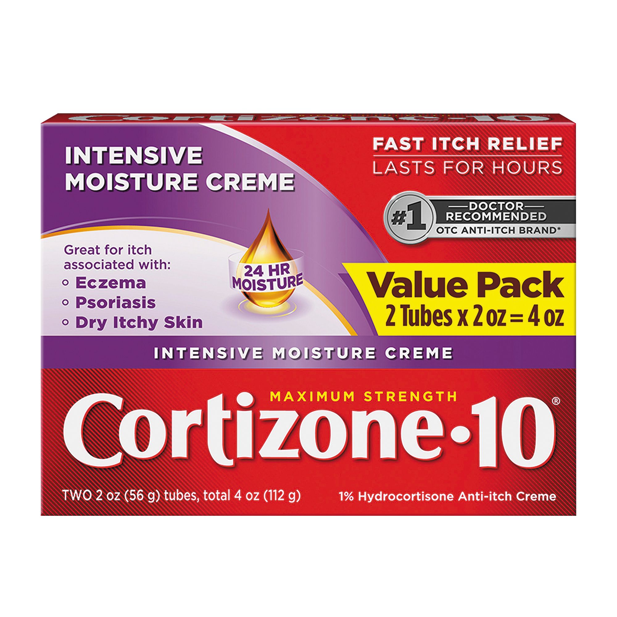 Cortizone 10 Intensive Healing Cream, 2 pk./2 oz.