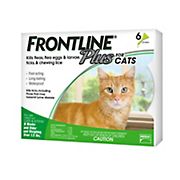 Frontline Plus Flea & Tick Cat and Kitten Treatment, 6 doses