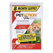 Pet Action Flea & Tick Cat Treatment, 8 treatments