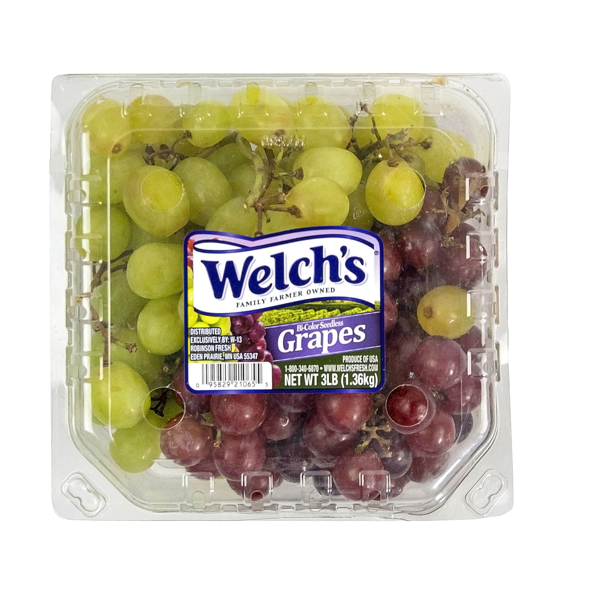 Welch's Bi-Color Seedless Grapes, 3 lbs.
