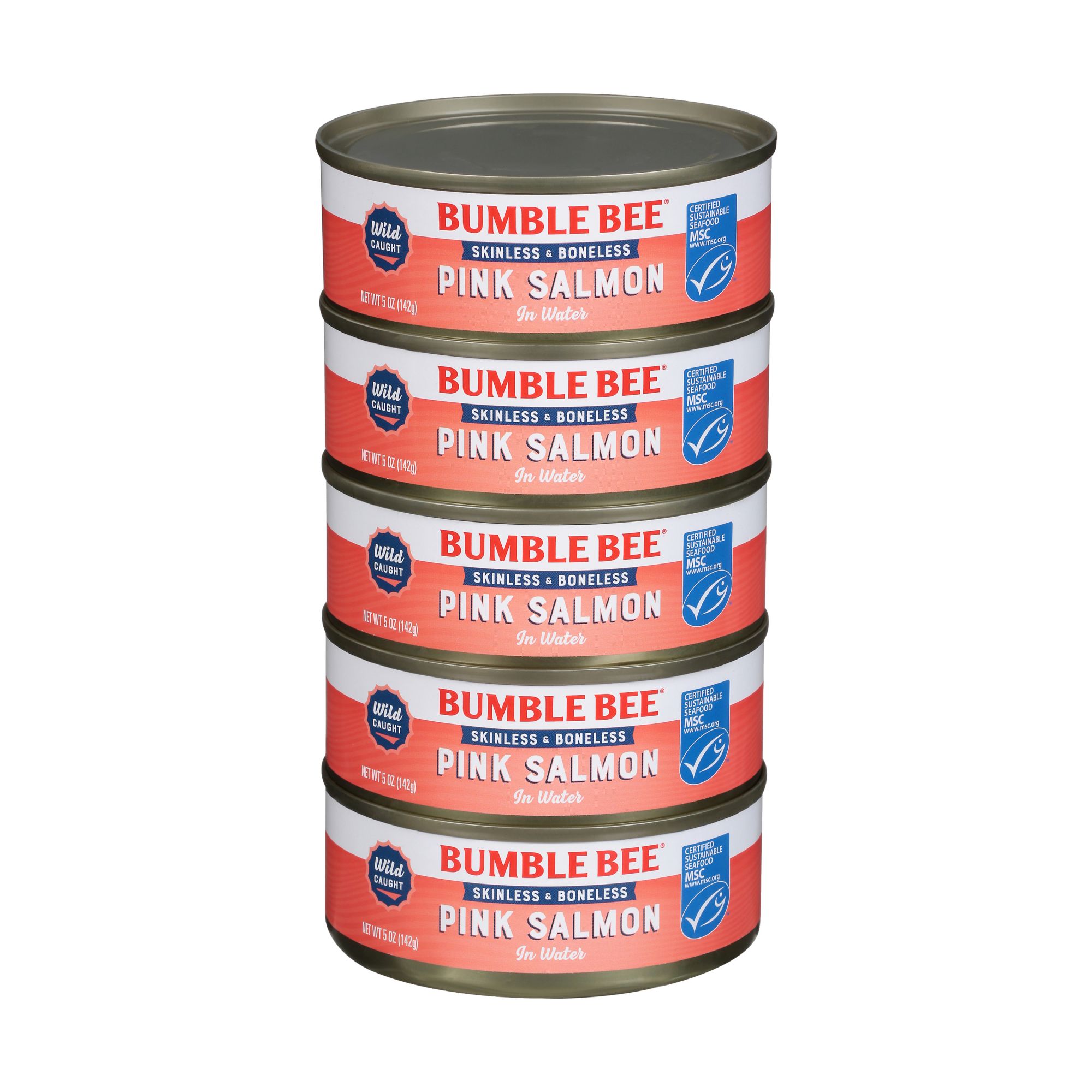 Bumble Bee Skinless and Boneless Wild Pink Salmon, 5 pk./5 oz.