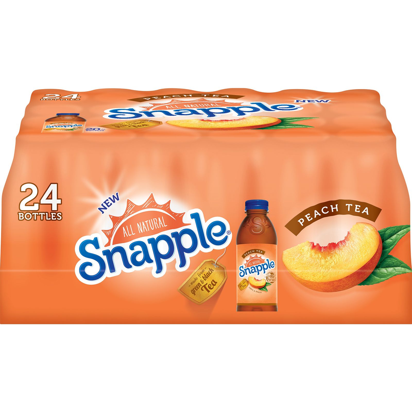 Snapple Peach Tea, 24 pk./20 oz. | BJ's Wholesale Club