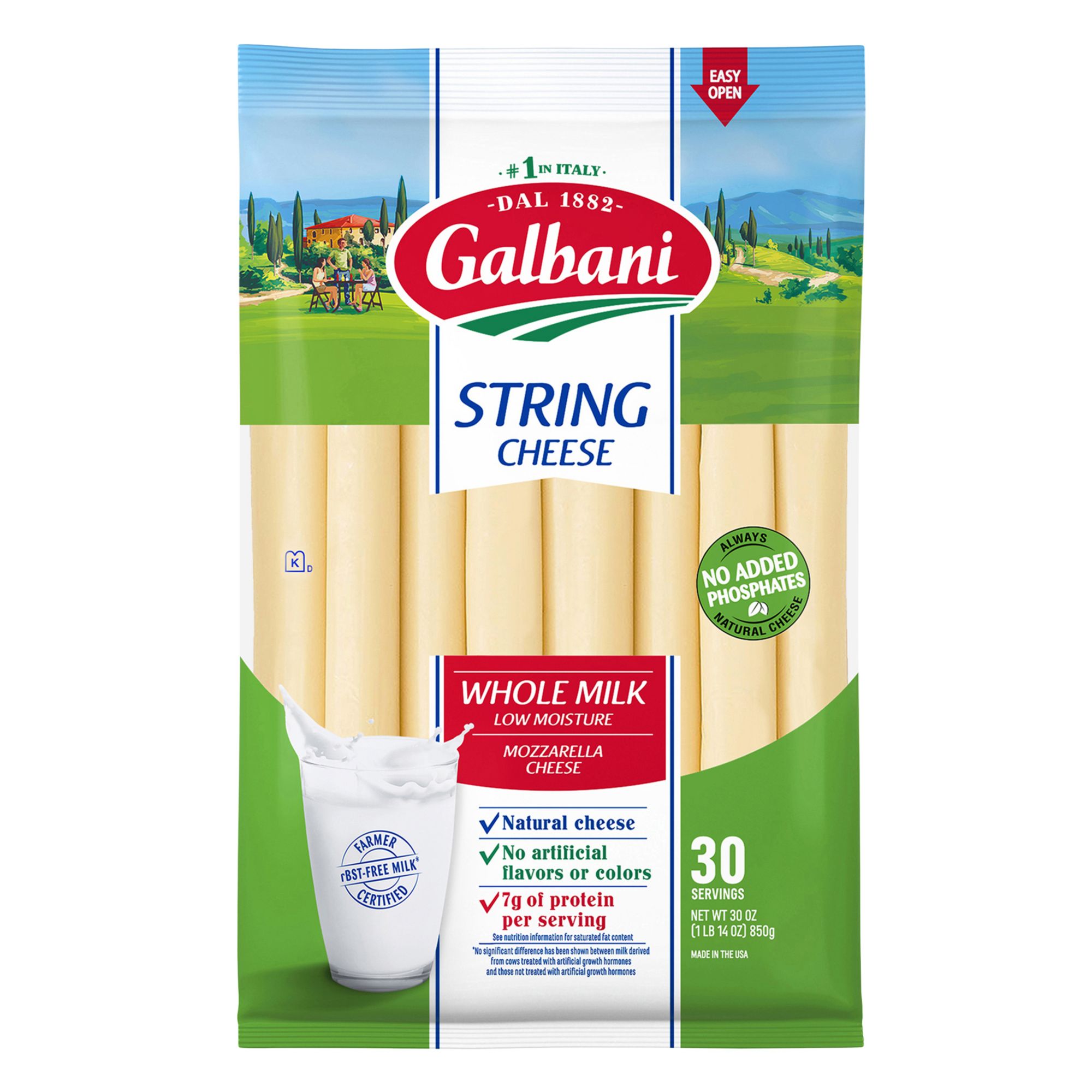 Galbani Whole Milk String Cheese, 30 ct.