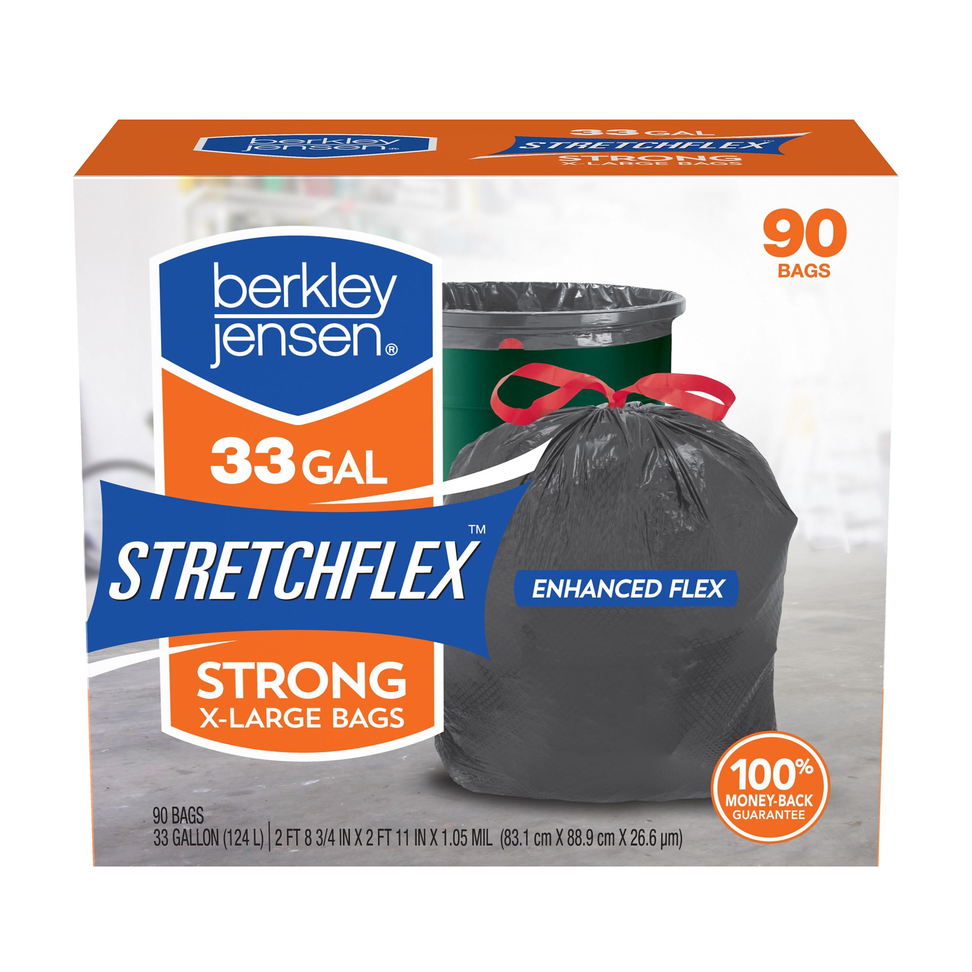 Berkley Jensen Stretchflex Strong X Large Bags Bjs Wholesale Club
