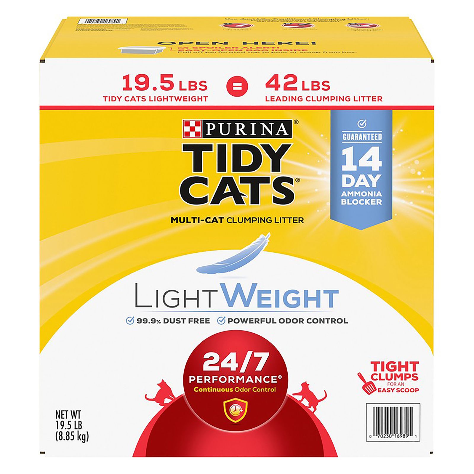 Purina Tidy Cats LightWeight Clumping Cat Litter, 19.5 lbs.