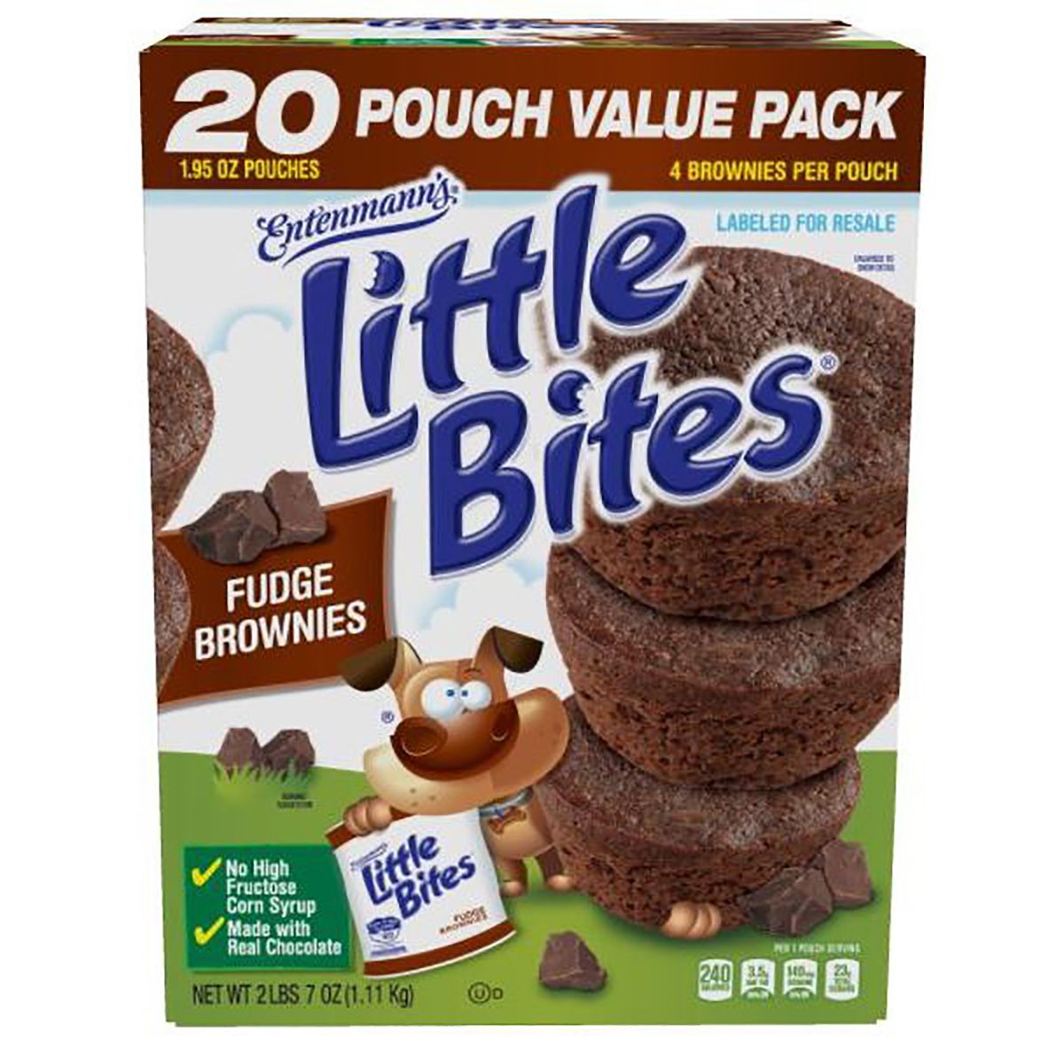 Entenmann's Little Bites Fudge Brownie, 20 ct.