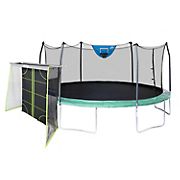 Skywalker Trampolines 17' Oval Sports Edition Trampoline with Enclosure - Green