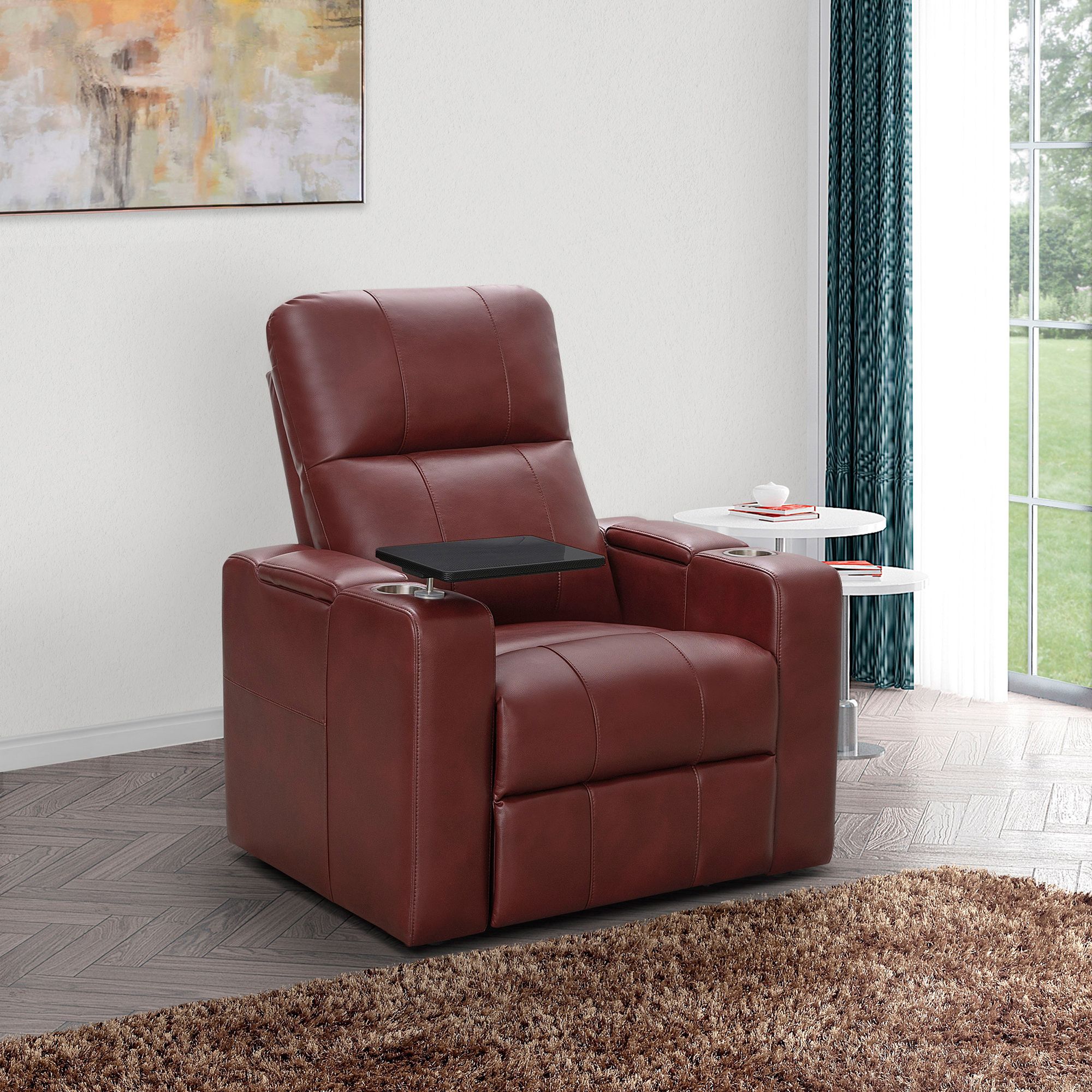 Abbyson Living Ryder Theatre Recliner Red Bjs Wholesale Club
