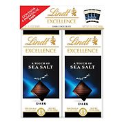Lindt Excellence Sea Salt Dark Chocolate Bar, 4 ct./3.5 oz.