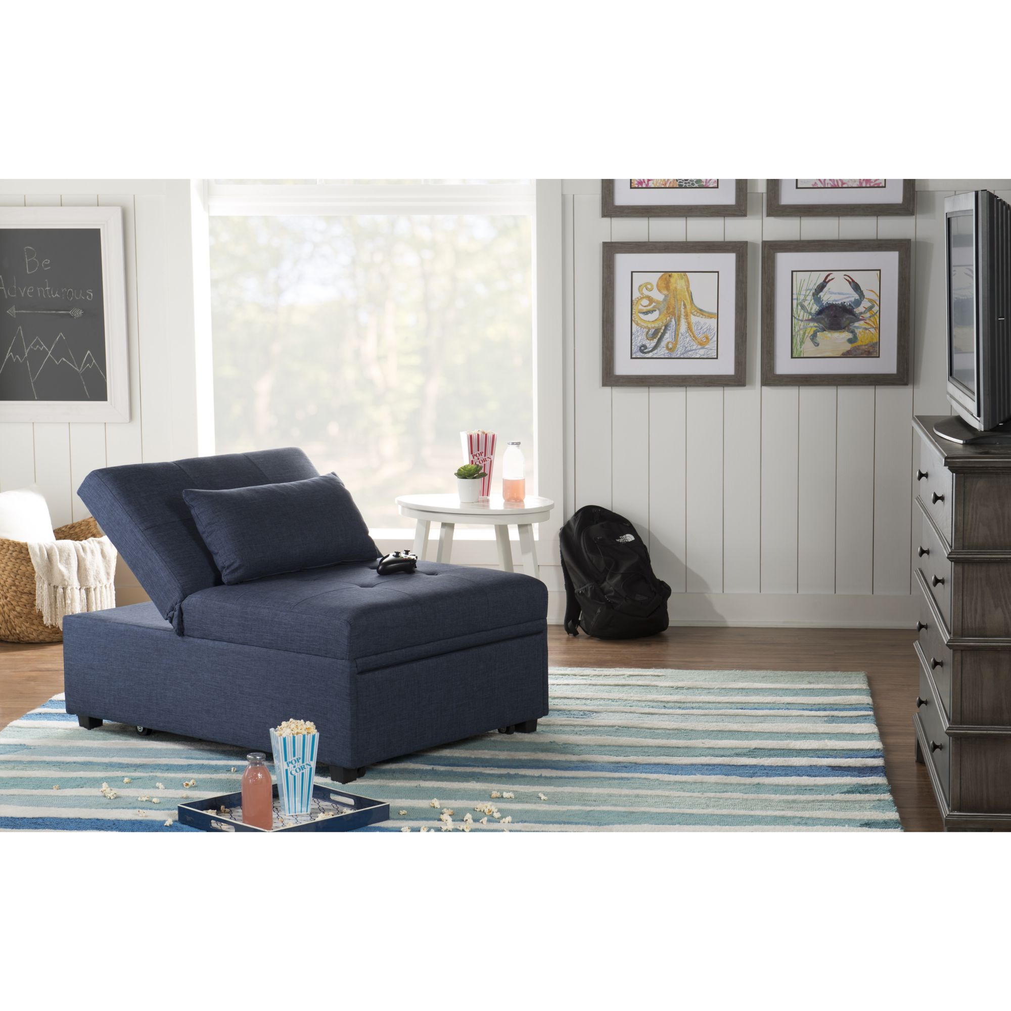 Powell Boone Sofa Bed Blue