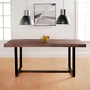 W. Trends Farmhouse 72&quot; Solid Wood Kitchen Dining Table