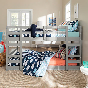 W Trends Twin Solid Wood Bunk Bed, Bjs Bunk Bed With Trundle