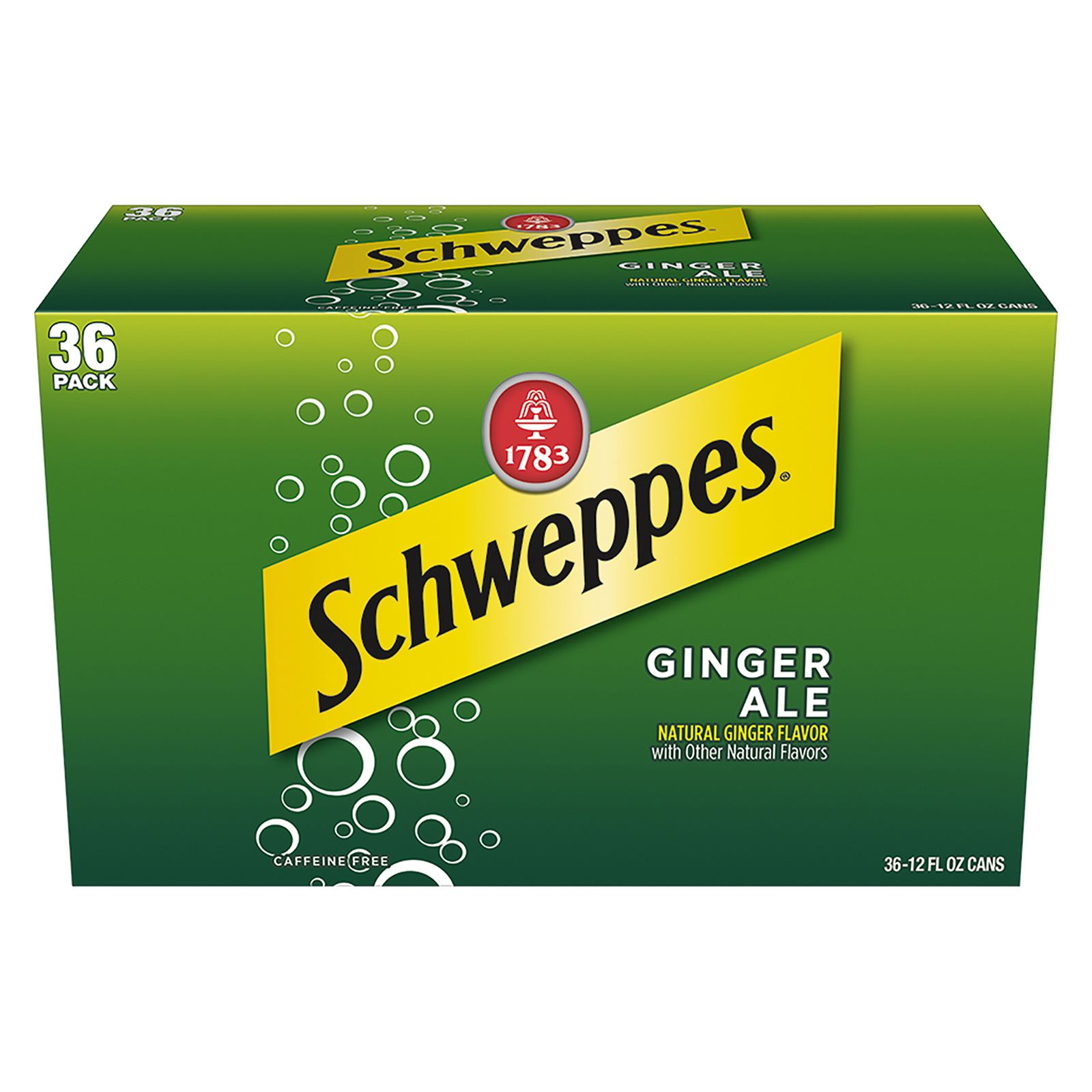 Schweppes Ginger Ale Soda Cans, 36 pk./12 oz.