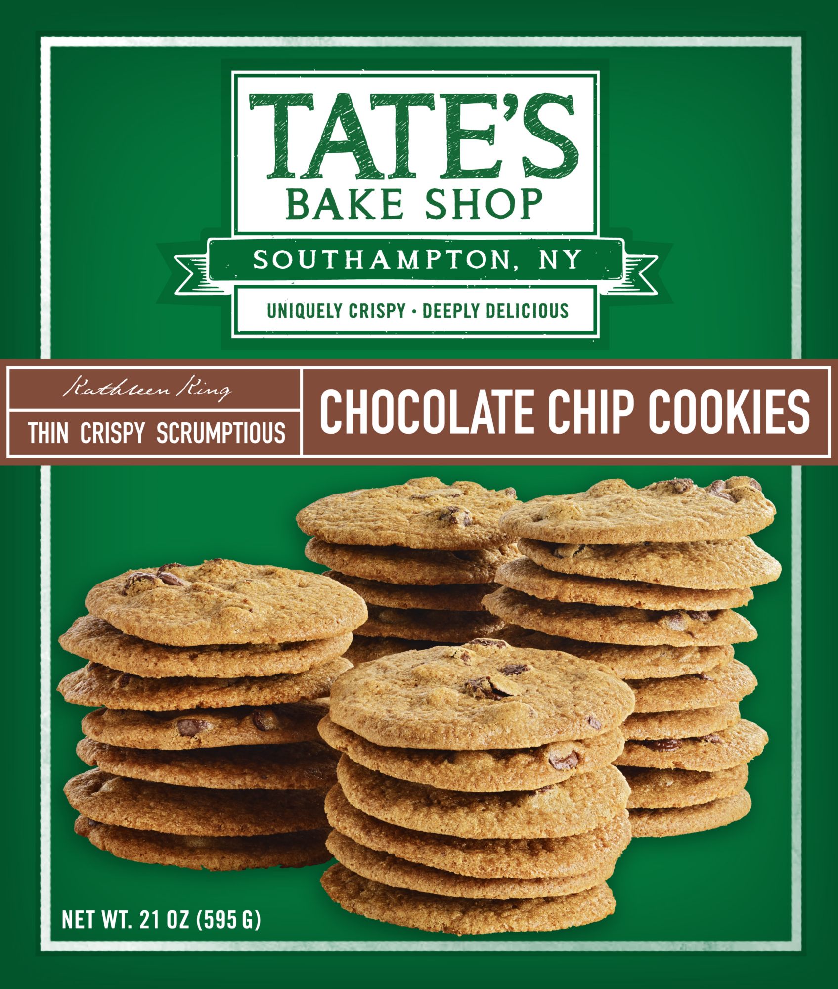 Tate's Bake Shop Chocolate Chip Cookies, 21 oz.