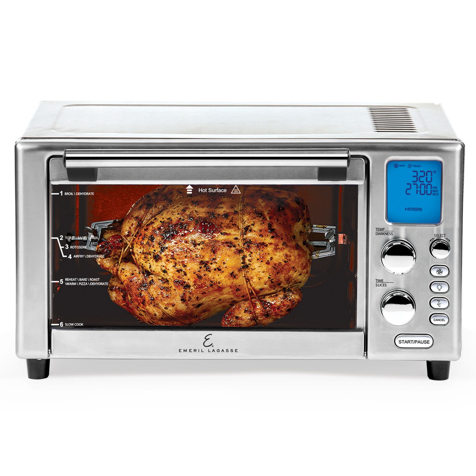 Emeril Lagasse Power AirFryer 360 Plus, Toaster Oven, Stainless