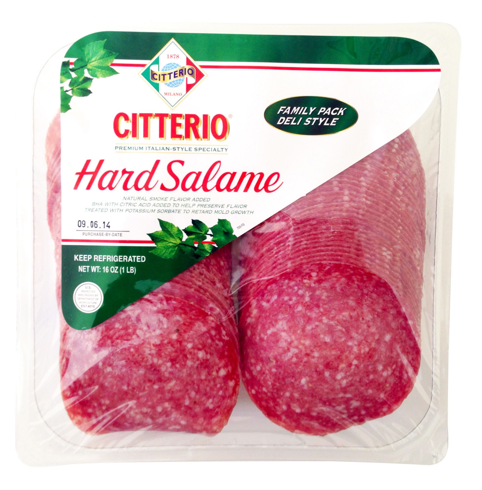 Citterio Hard Salami, 16 oz.