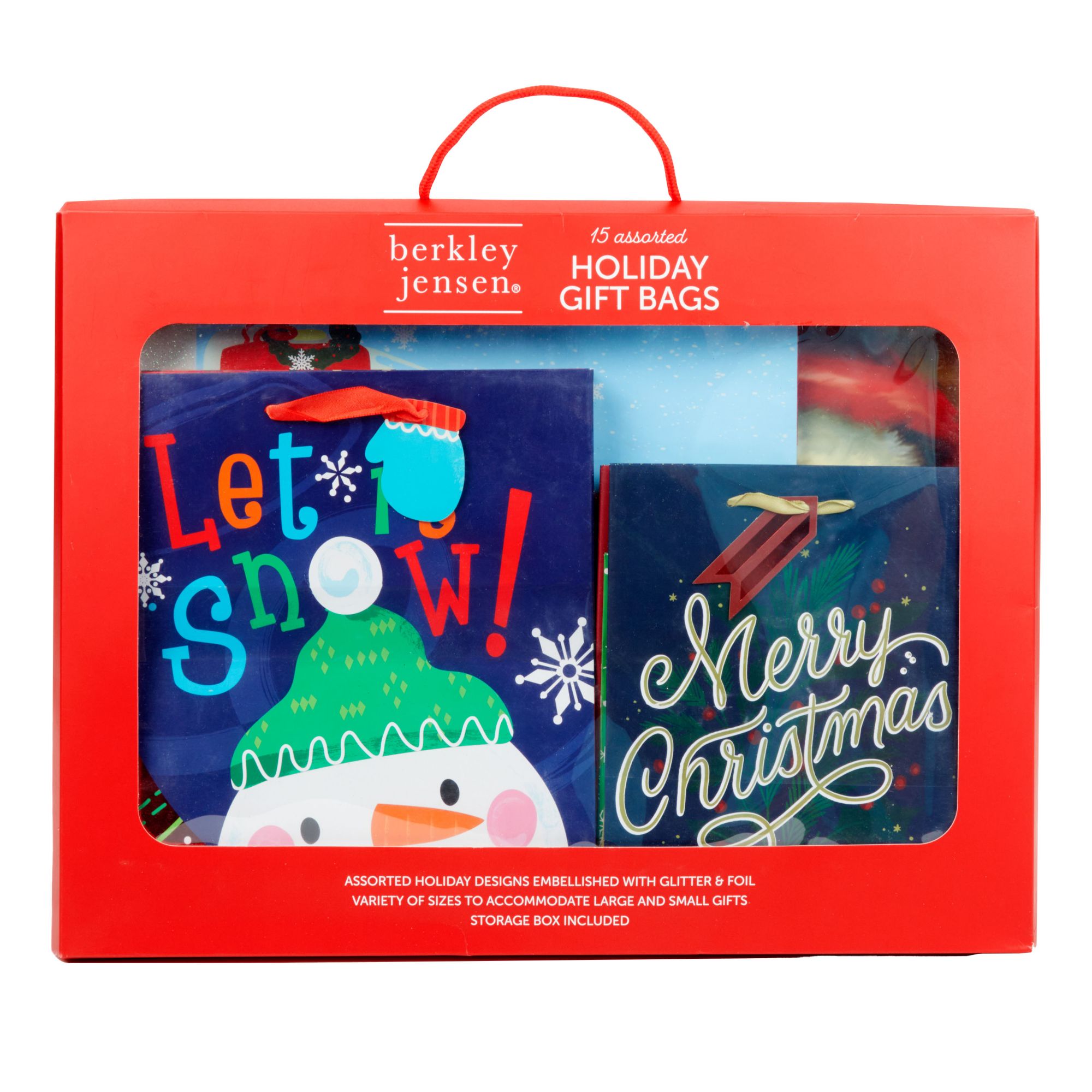 Berkley Jensen Holiday Gift Bags, 15 ct. - Assorted