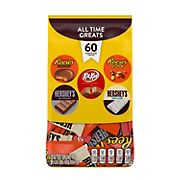Hersheys All Time Greats, Snack Size Variety Bag, 60 ct.