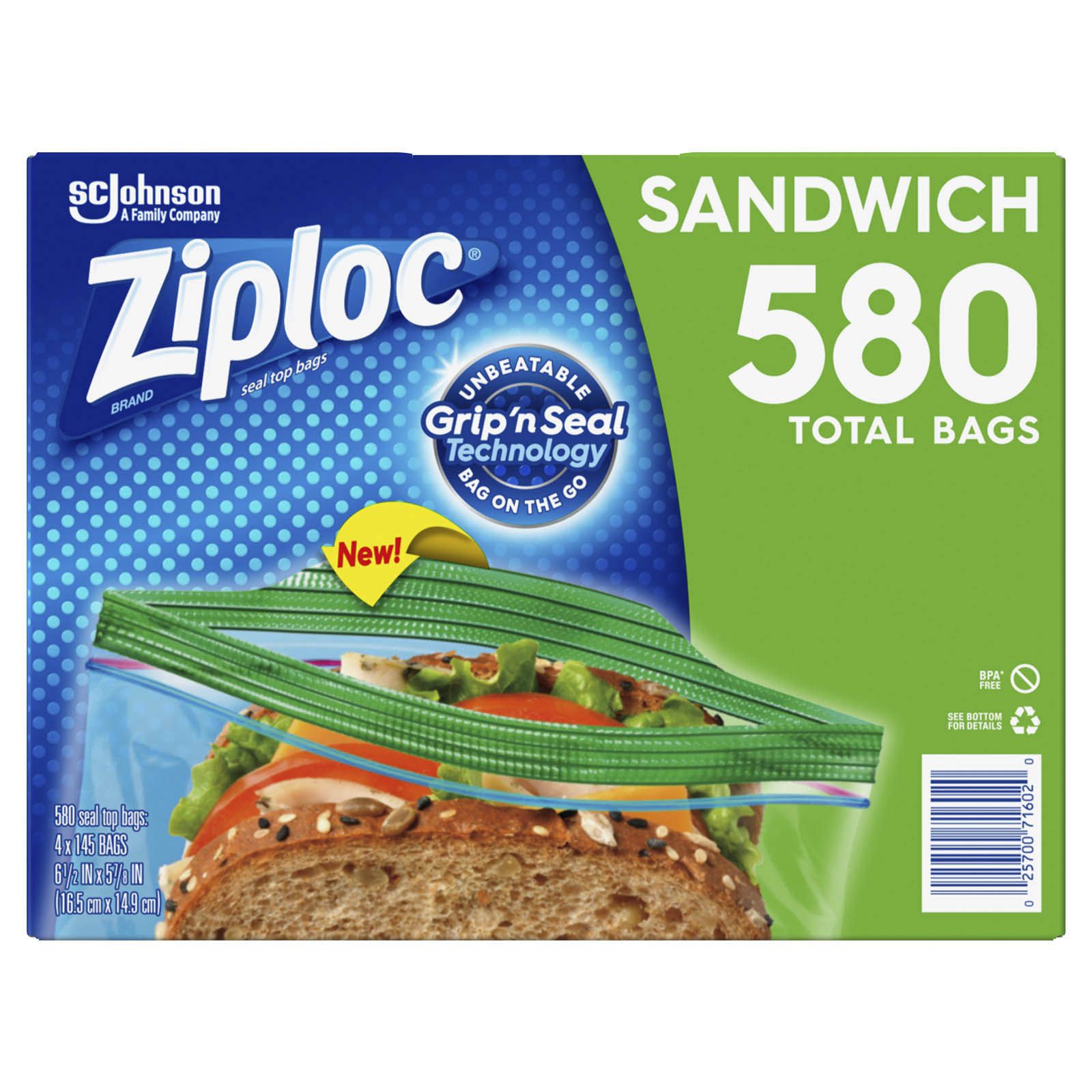 Ziploc Resealable Sandwich Bags