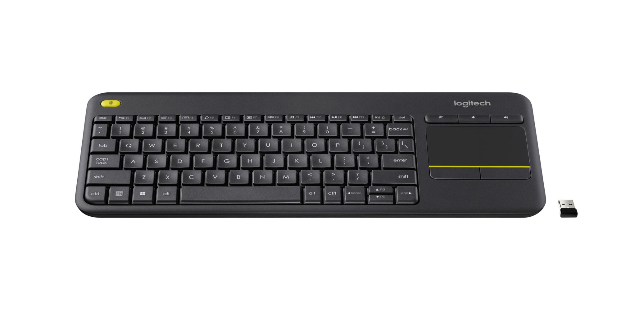 Logitech K400 Plus Wireless Touch Keyboard with Built-in Trackpad