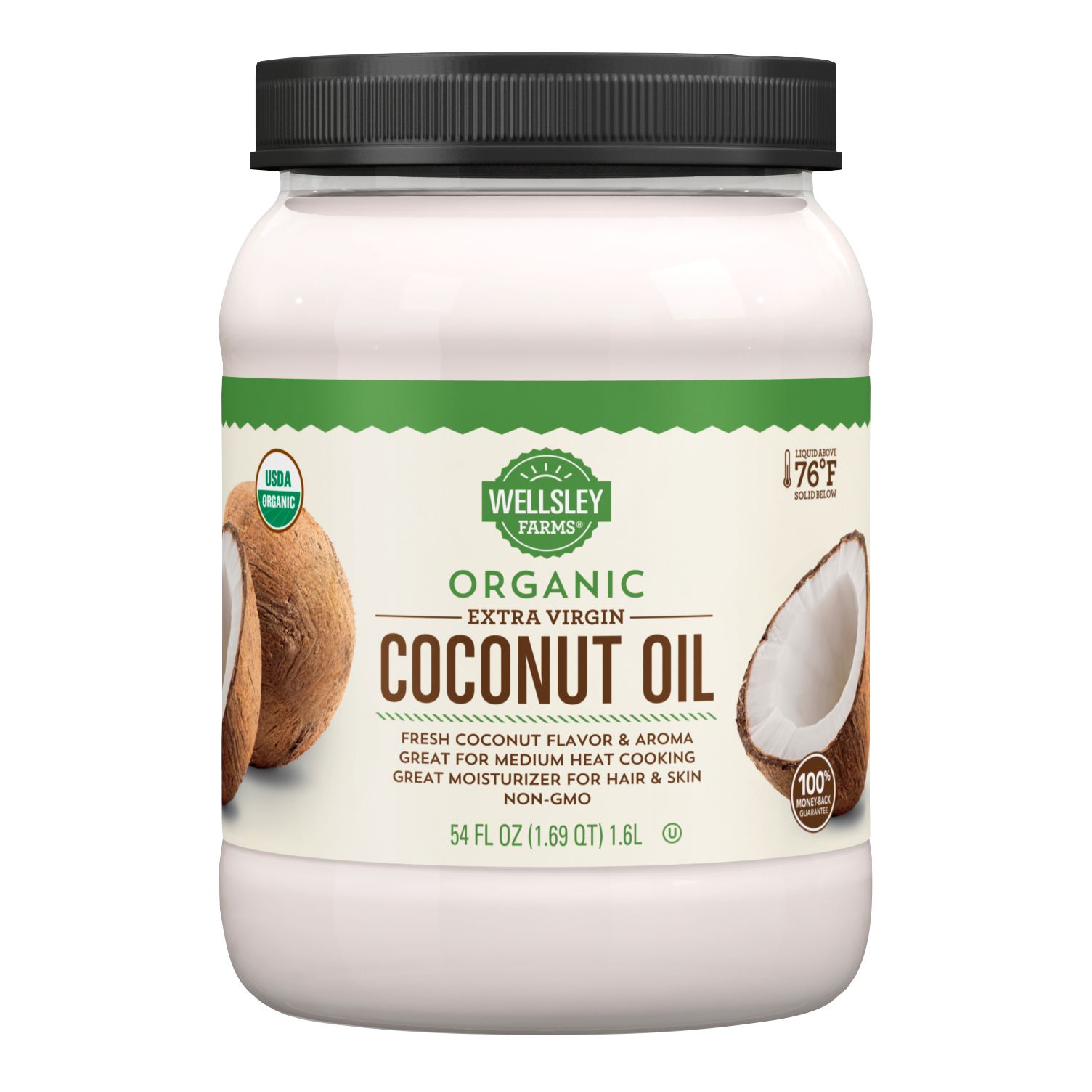 Wellsley Farms Organic Extra Virgin Coconut Oil, 54 oz.