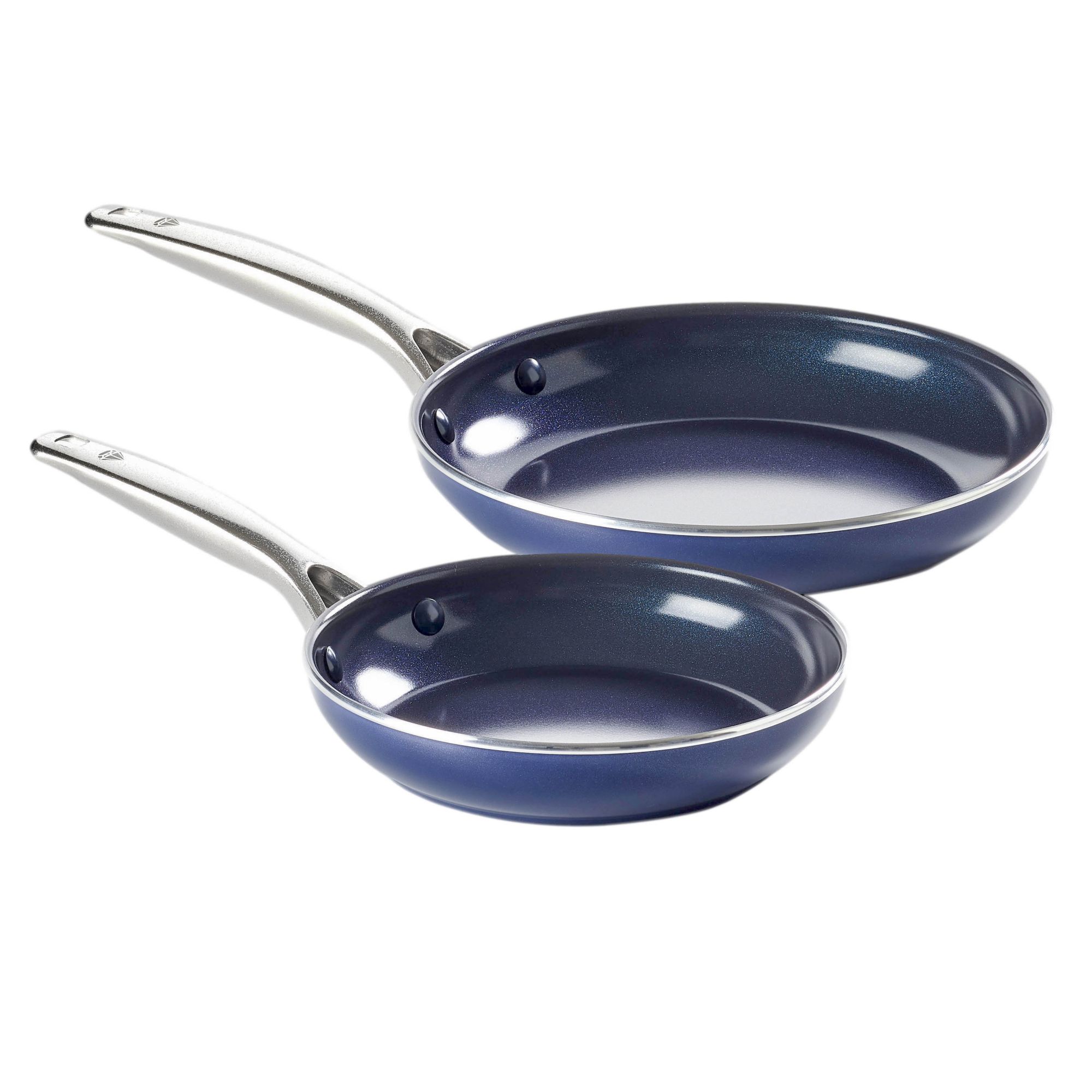Blue Diamond Cookware Triple Steel Ceramic Nonstick Frying Pan Set