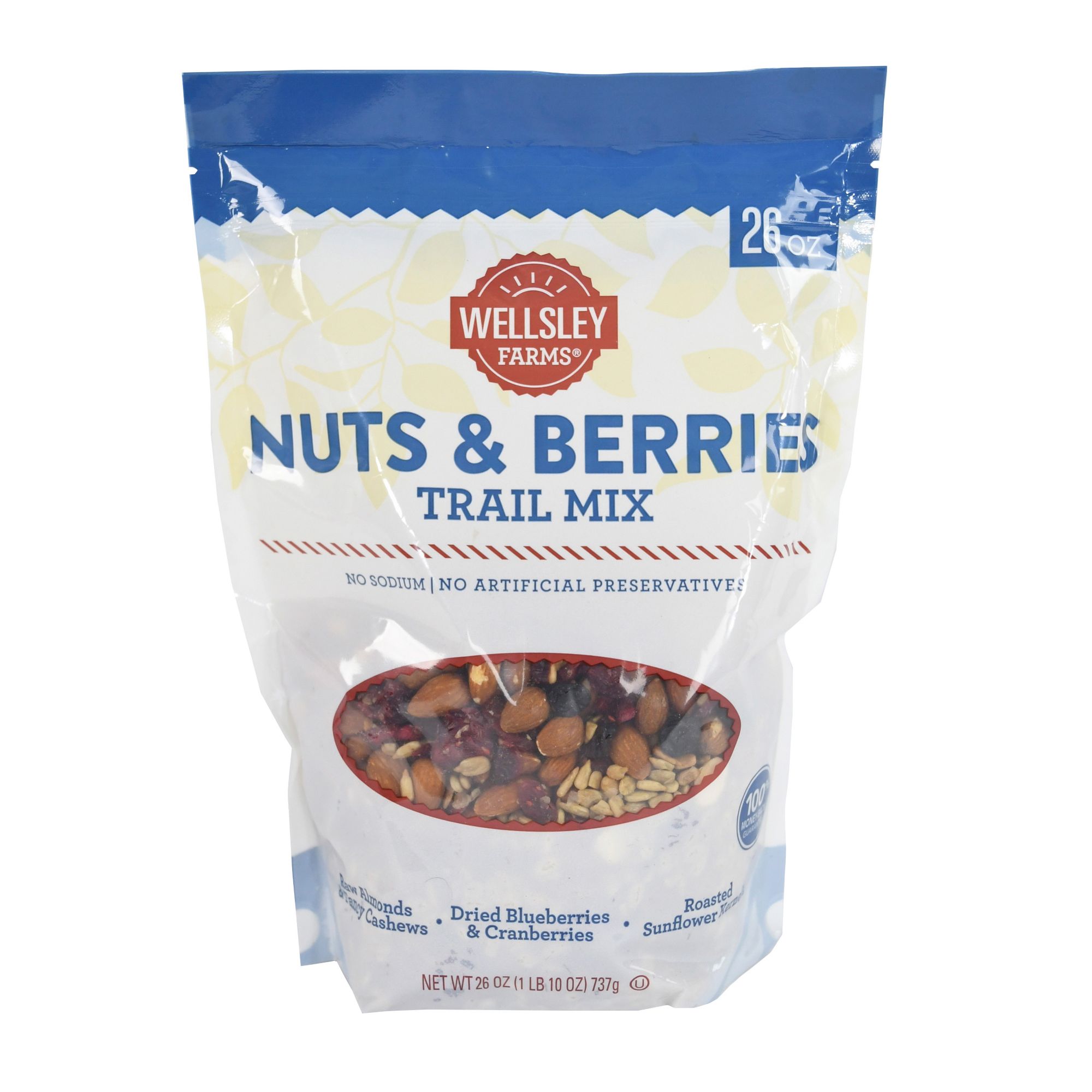 Wellsley Farms Nuts & Berries Trail Mix, 26 oz.
