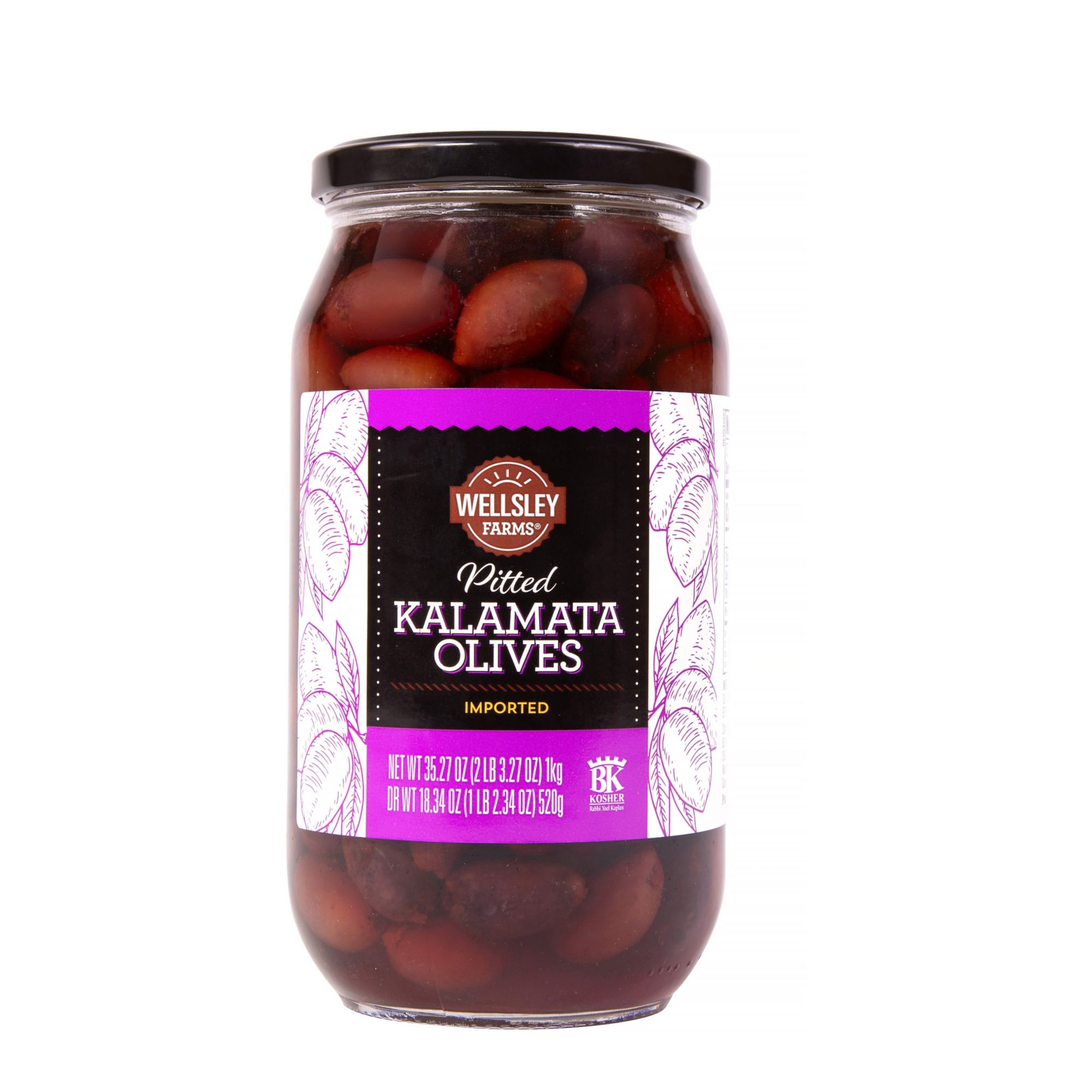 Wellsley Farms Pitted Kalamata Olives, 35.27 oz.