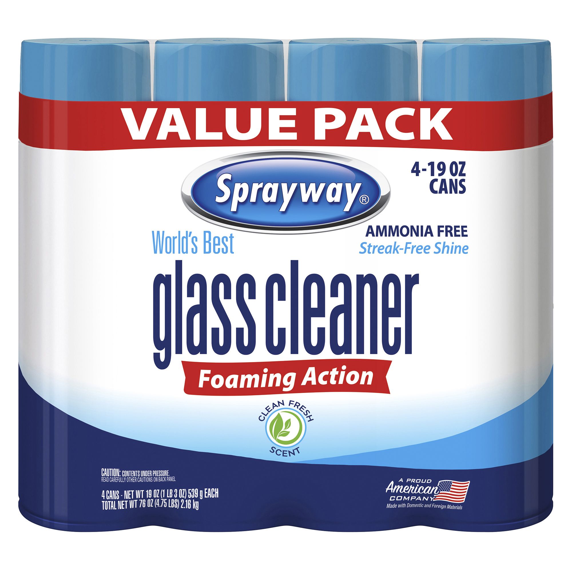 Sprayway Glass Cleaner, 4 pk./ 19 oz.